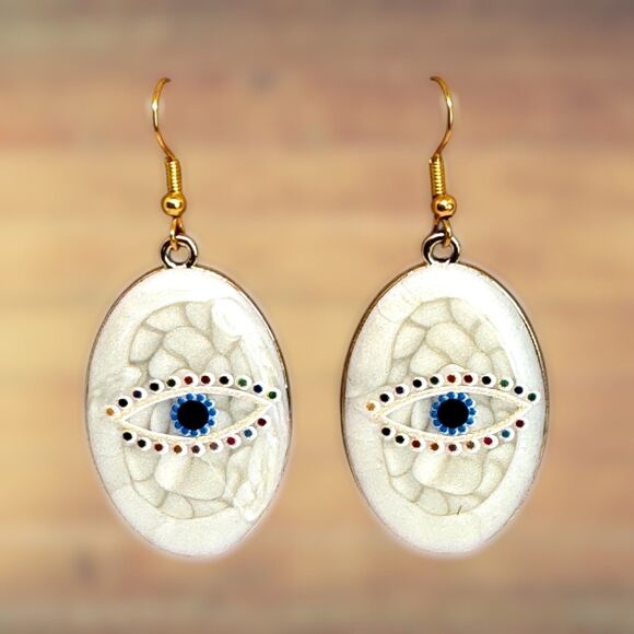 Jewelry - Indio Jewelry Halloween Acrylic Eyeball Earrings Item #2040